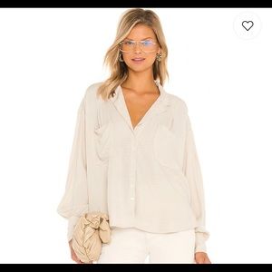 Erin's Buttondown in Tea by Free People - NWT